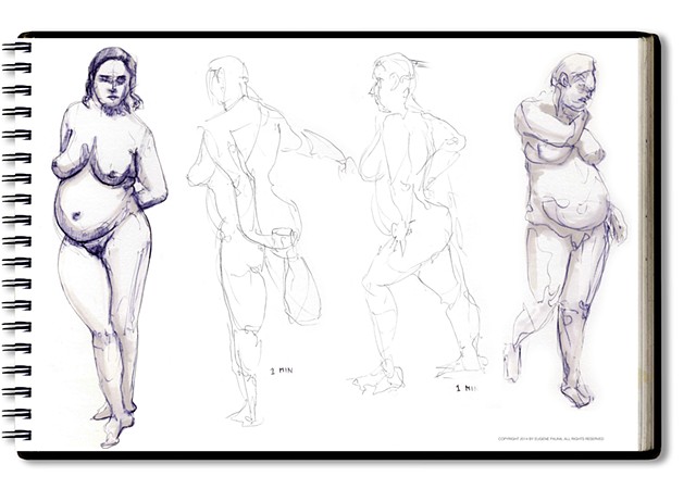 life drawing, nudes