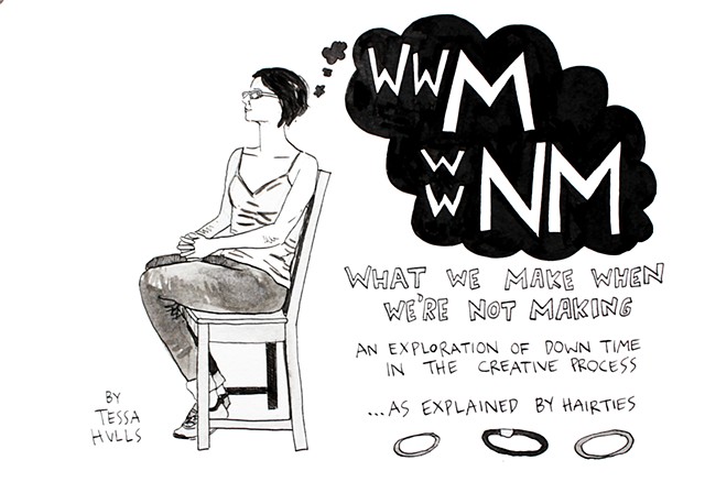What We Make When We're Not Making: An Exploration of Downtime in the Creative Process, as Explained by Hair Ties....