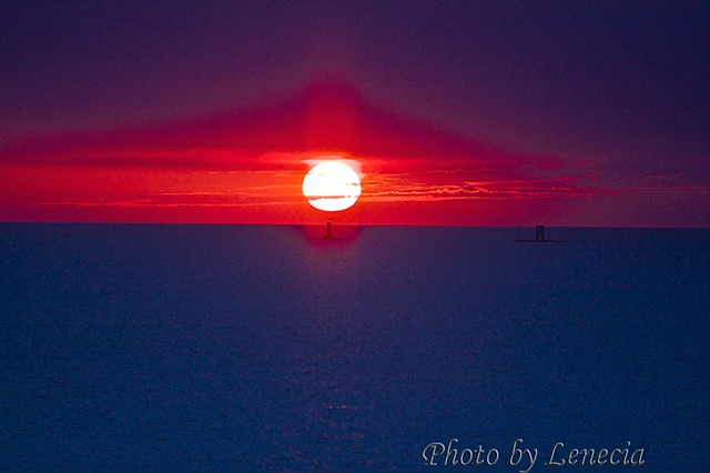 Sunset in Naples Italy