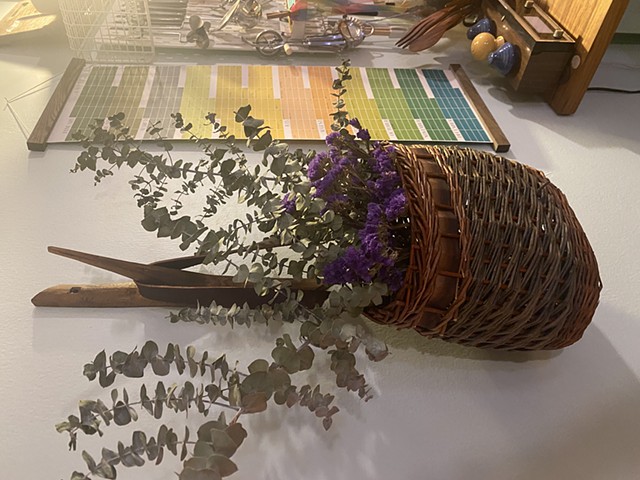 Willow basket with hook by Greg