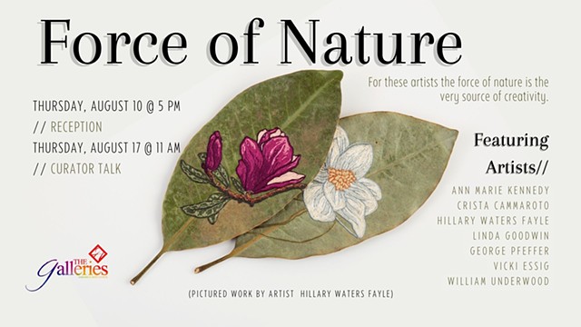 %Force of Nature% Exhibition,  Aug 10 - Oct 14 2023, Concord, NC