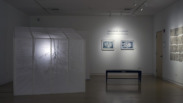 Installation at Waterworks Visual Arts Center, Salisbury, NC, as part of the Sense of Place exhibition.