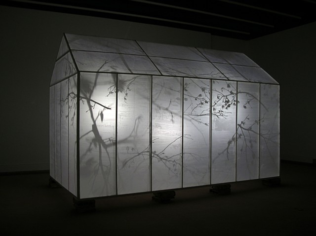 Memory House, Installation at Gregg Museum of Art and Design, N.C. State University, Raleigh, NC, as part of Natural World Exhibition, Spring 2007