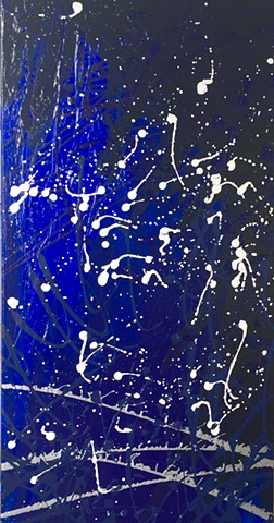 abstract expressionist splatter painting