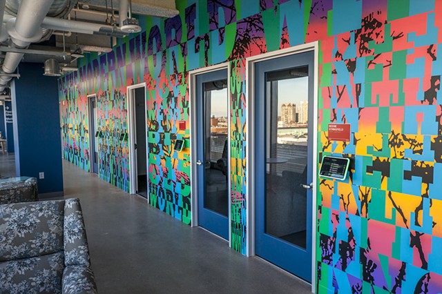 "Share the World with Me" Mural Commissioned by Facebook Inc., Cambridge, MA