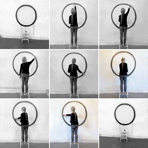 Graphite ink circles