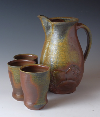 Pitcher and Cups