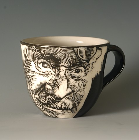 Teacup with Carl Jung (from Tea Service for Kings of the Subconscious)