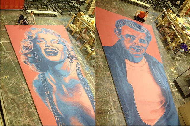 Marilyn and James Murals