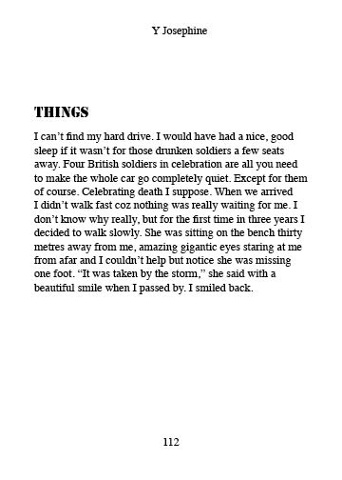 the poem "Things"

 by Y Josephine