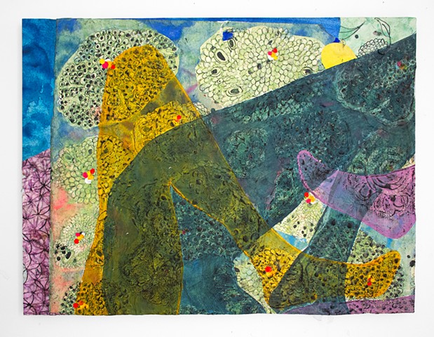 Tipu's Flowers (blue) with Body Traces 4