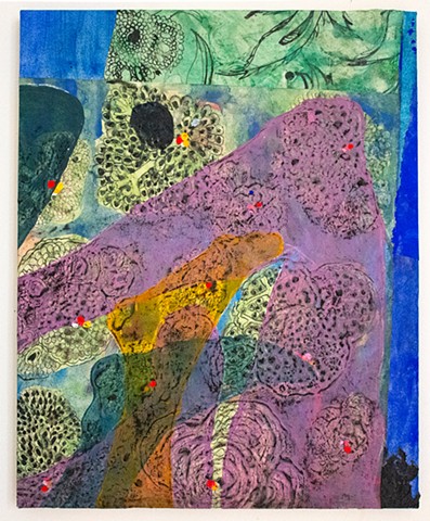 Tipu's Flowers (blue) with Body Traces 3