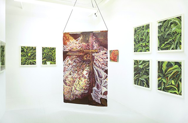 Installation view, 'Mangiferin Chintz', solo exhibition, September 10th-October 19th 2021 LaunchF18, New York, NY