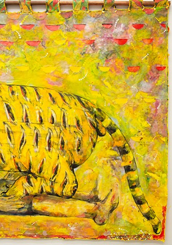 detail ofTipu's Tiger (from Tipoo's Tiger mechanical organ ca. 1790)