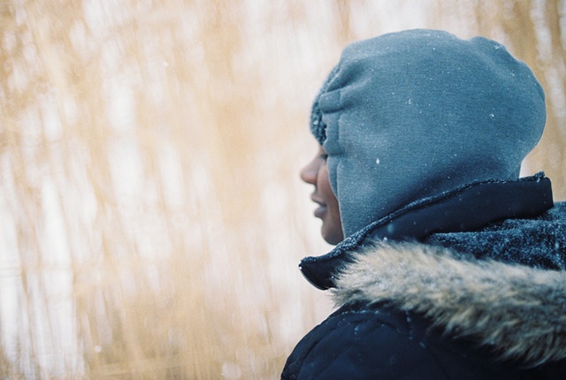 Tyler in the snow