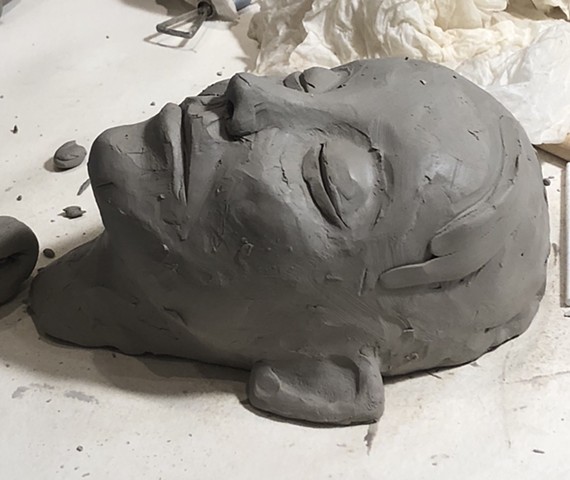 Starting a series of many clay wall faces.