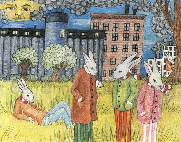 City rabbits.