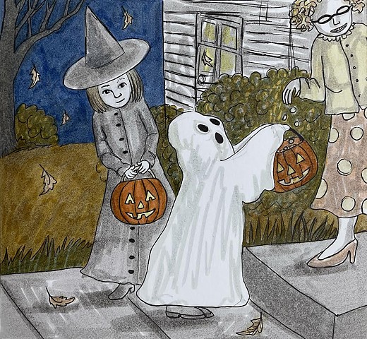 Halloween drawing.
