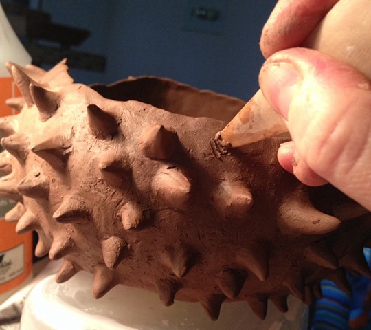 Building a thorny vessel.