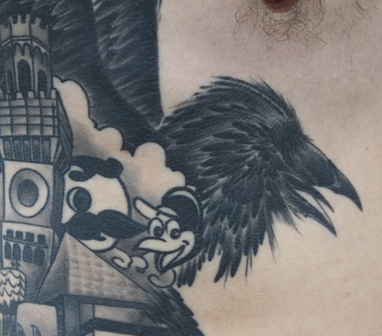 Baltimore Raven Detail