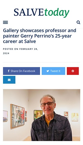 Gallery showcases professor and painter Gerry Perrino’s 25-year career at Salve