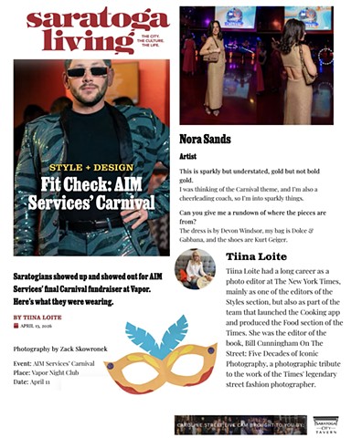 STYLE + DESIGN Fit Check: AIM Services’ Carnival. Saratogians showed up and showed out for AIM Services' final Carnival fundraiser at Vapor. Here's what they were wearing.