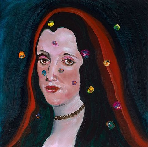 Beauty Marks, Daughter of Velasquez VI , 16.5 x 16.5, 2025