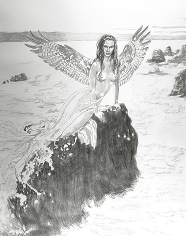 Siren Preparatory Drawing