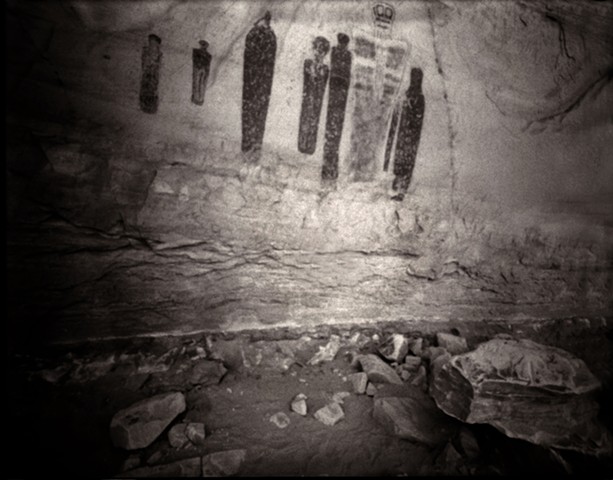 Holy Ghost Panel, Great Gallery, Horseshoe Canyon, Utah
1991
pinhole photograph
archival pigment print
13"x20"