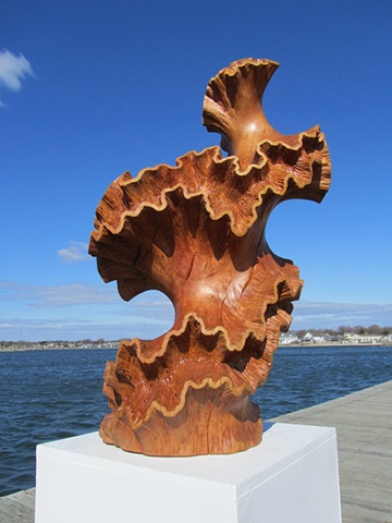 Carved cherry wood