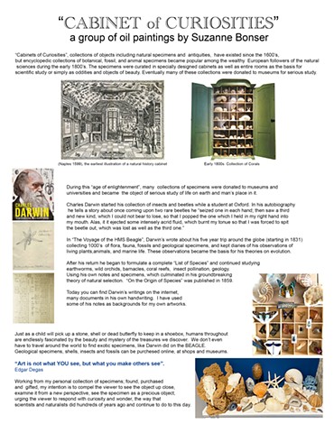 "Cabinet of Curiosities" art statement