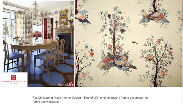 Christopher Maya Design- wallpaper and fabric