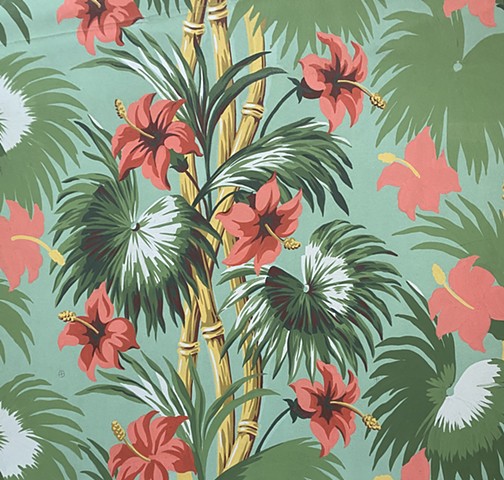 Bamboo and Hibiscus