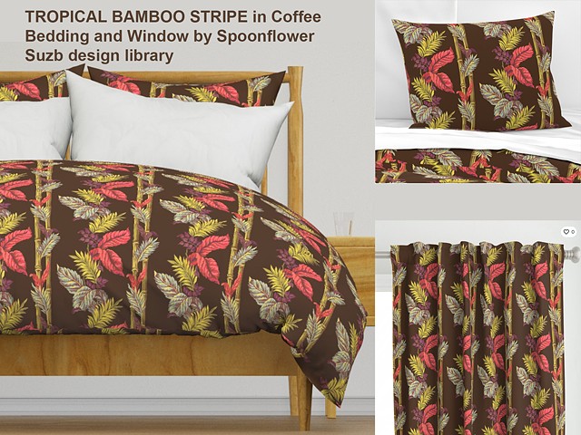 Tropical Bamboo duvet set hoem textiles