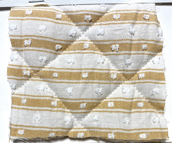 woven stripe with clip cut detail-quilt