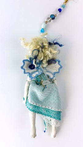 Quality, hand-crafted cloth art doll, jester clown