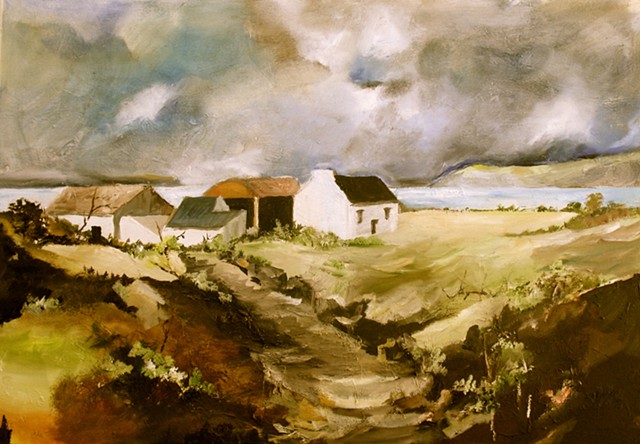 Quilty, County Clare, West Coast, Lahinch, Painting