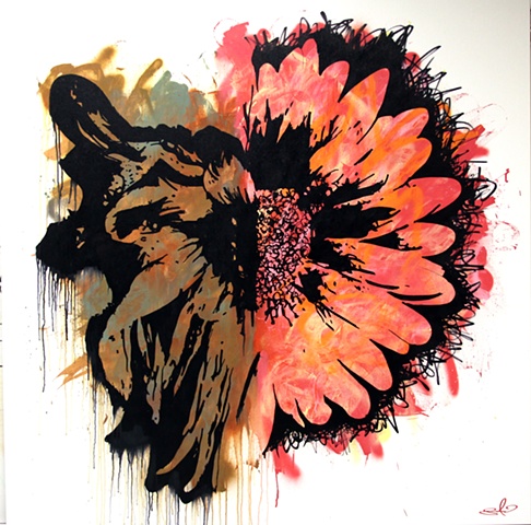 Flower painting of 2 Corinthians 2:16. Life and Death. Fragrance