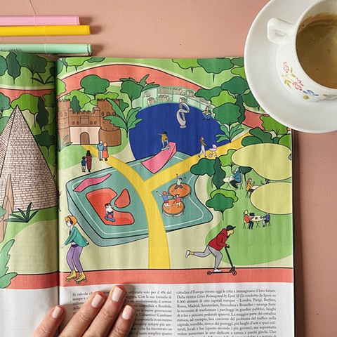 advertorial illustration x CORRIERE LIVING