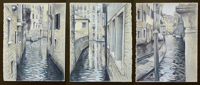 Travel Drawing: Venice Triptych