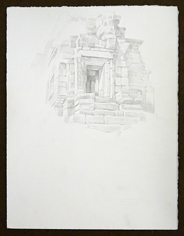 Travel Drawing: Preah Pitu Group, Angkor Thom, Cambodia