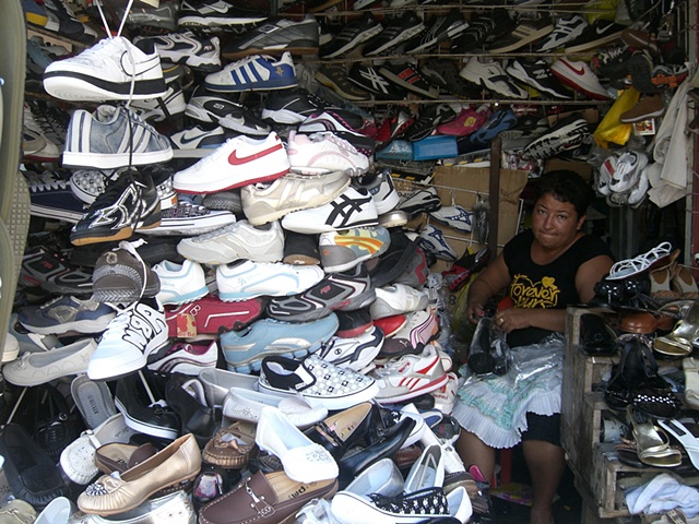 Shoe Seller at Granada Market