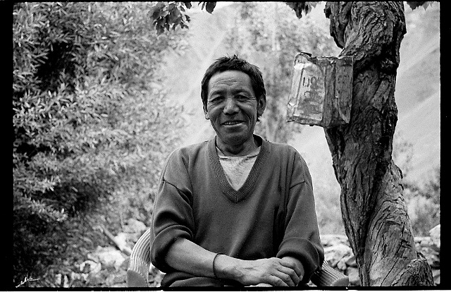 Ladakhi Man with Tree