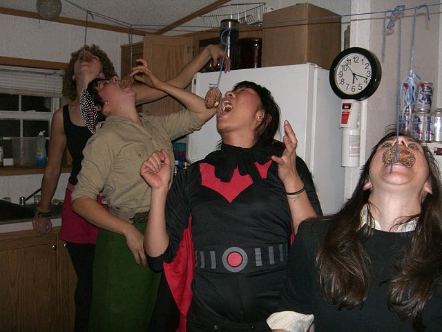 Halloween Doughnut Eating Contest 