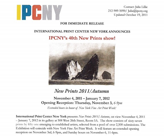 IPCNY New Prints Fall 2011