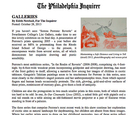 Philadelphia Inquirer: Reverie at List Gallery
