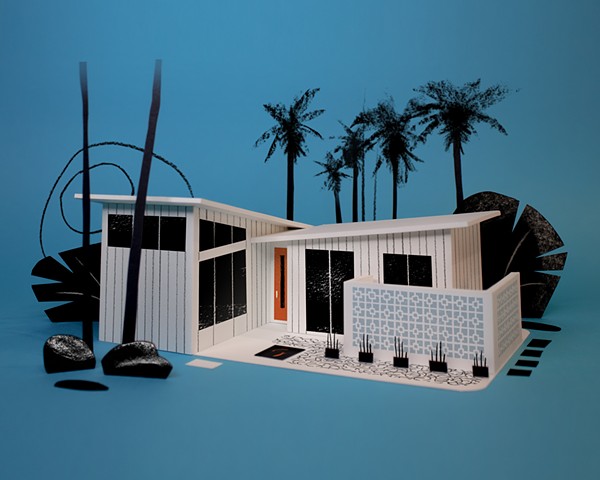 Mid Century Blue