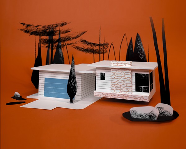 Mid Century Red