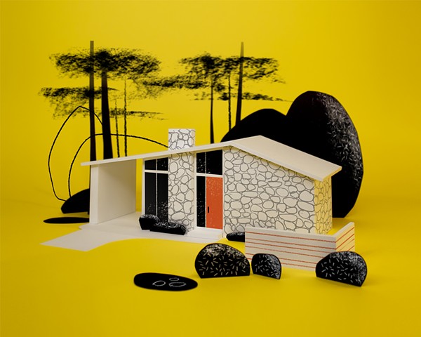 Mid Century Yellow