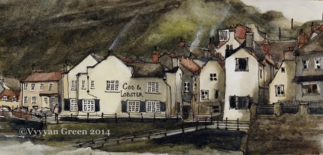 Cod and Lobster Pub, Staithes, North Yorkshire.